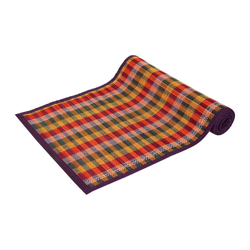 Chequered Zen Bamboo Table Runner - Purple media 6