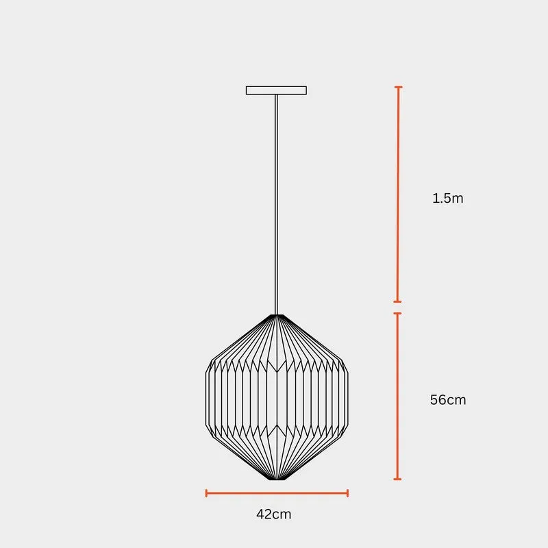 Fig Living Oblong Ceiling Lamp - Active Orange media 11