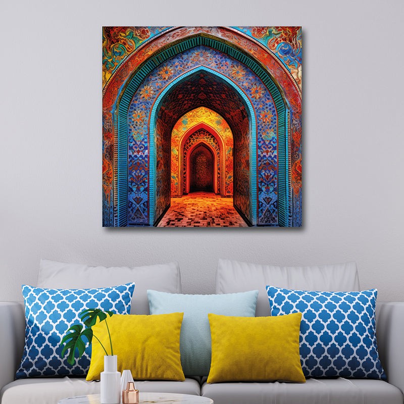 Infinity Of Arcs Canvas Wall Painting
