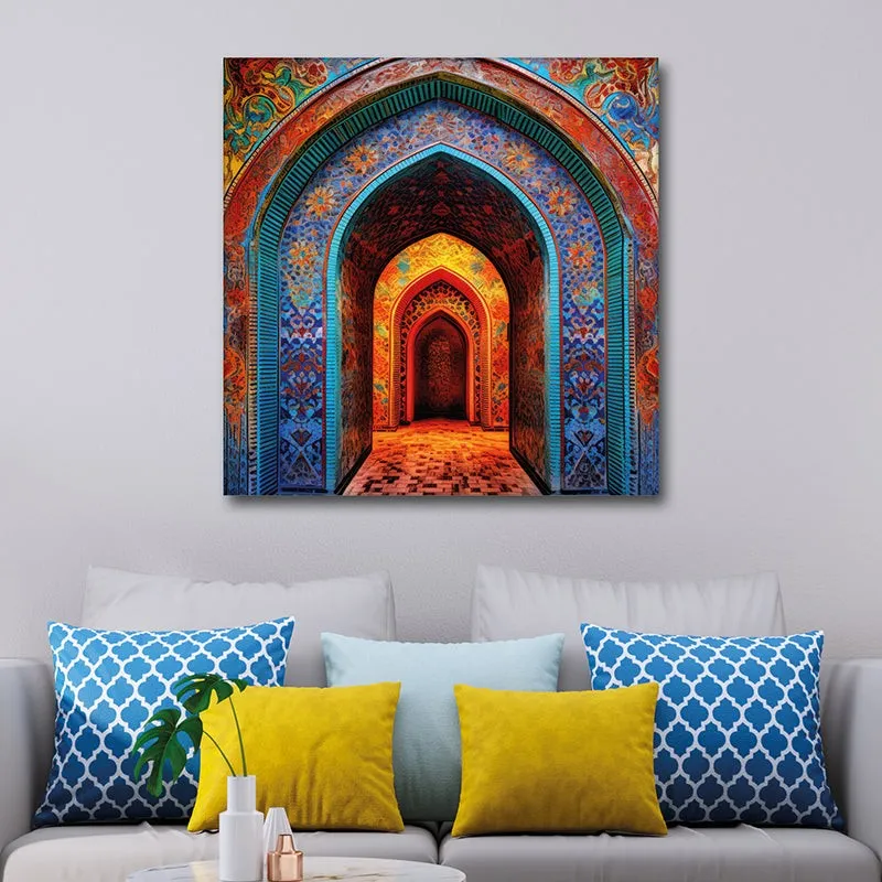 Infinity Of Arcs Canvas Wall Painting media 1