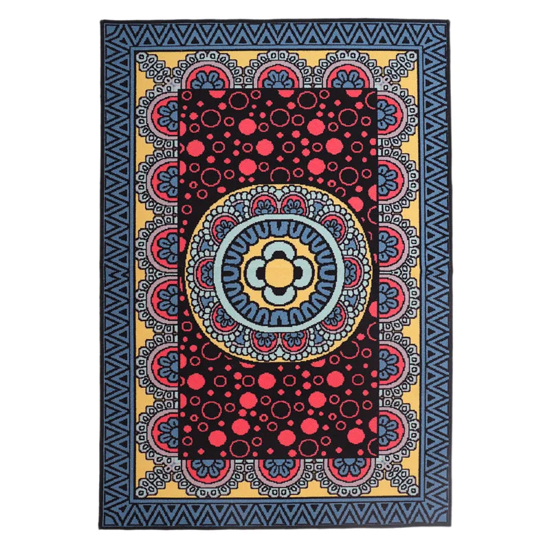 Vibrant Motifs Anti-Skid Carpet media 1