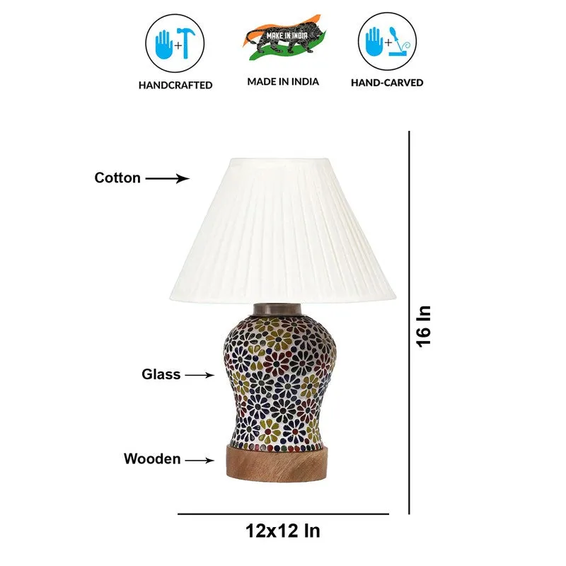 Aurelia Pleatra Wooden Table Lamp - Multicolor media 9