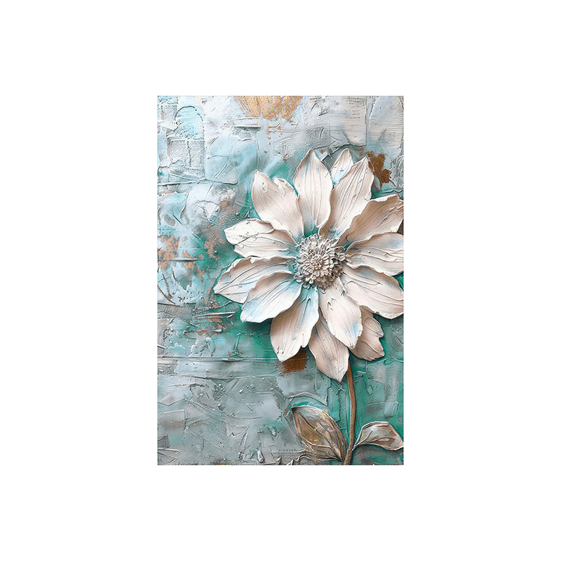 Frosted Elegance Floral Poly Canvas Wall Painting media 4