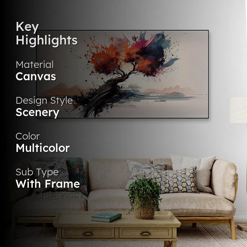 Symphony Tree Canvas Wall Painting media 2