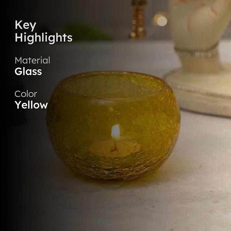 Sunshine Mosaic Candle Holder - Set Of Two media 2