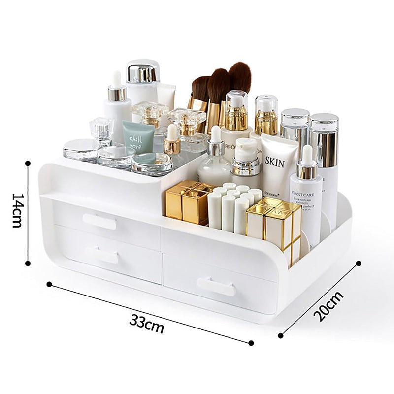 The Stash Bash Plastic Cosmetic Organiser - Beige media 9