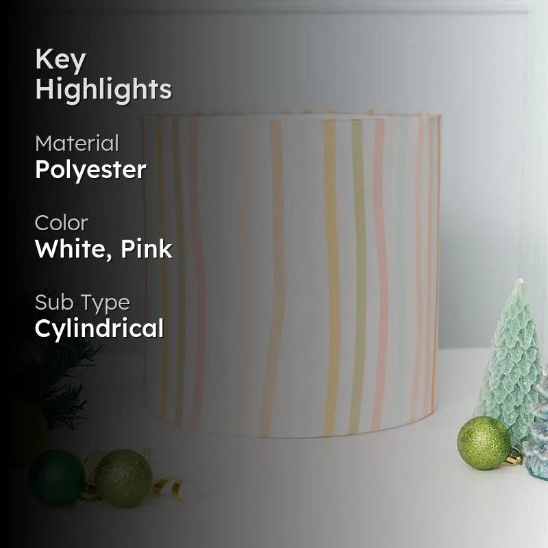 Frosty Stripes Cylindrical Shade media 2