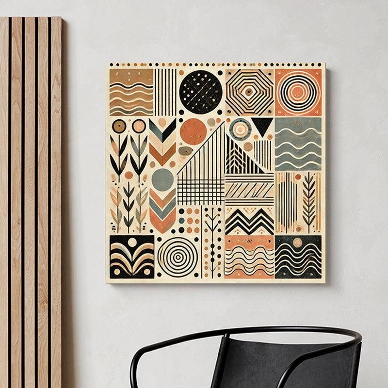 Geo-Ethnic Patterns Wall Painting