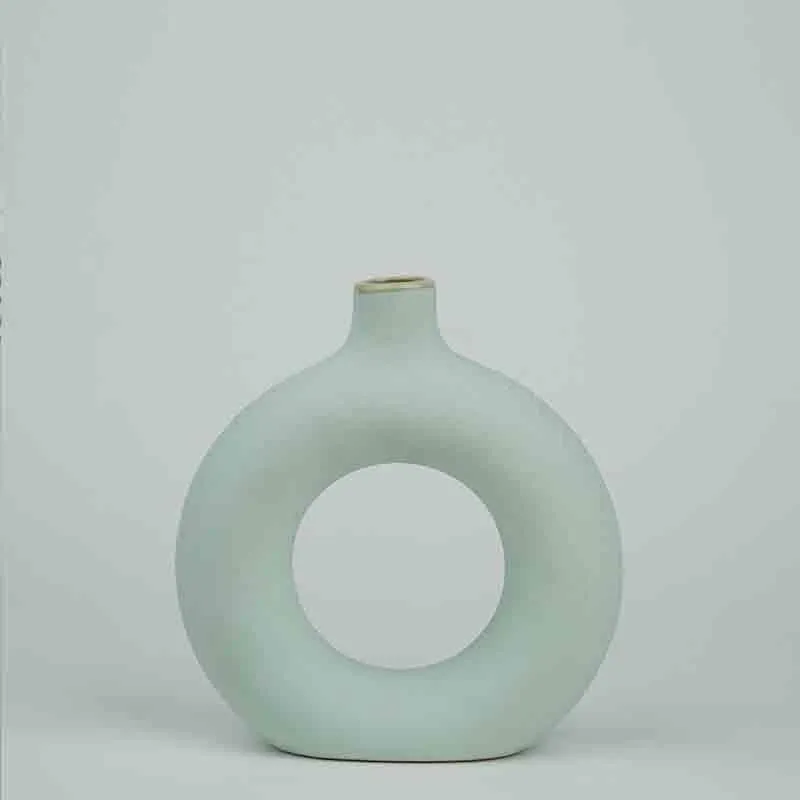 Boho Donut Vase - Blue media 4