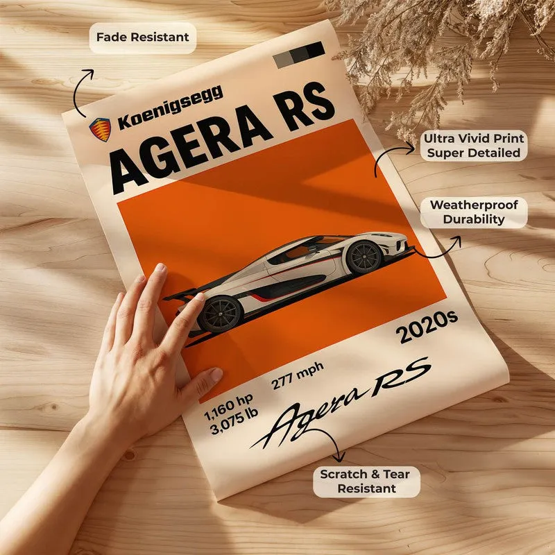 Agera RS Performance Wall Poster media 7