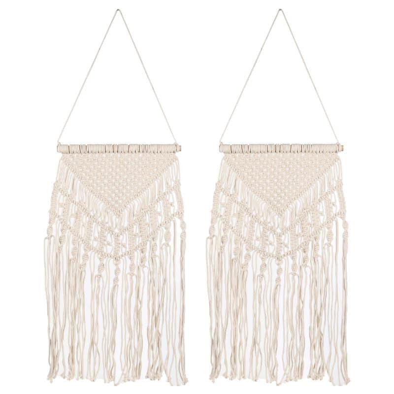 Melle Macrame Cotton Wall Accent - Set Of Two media 4