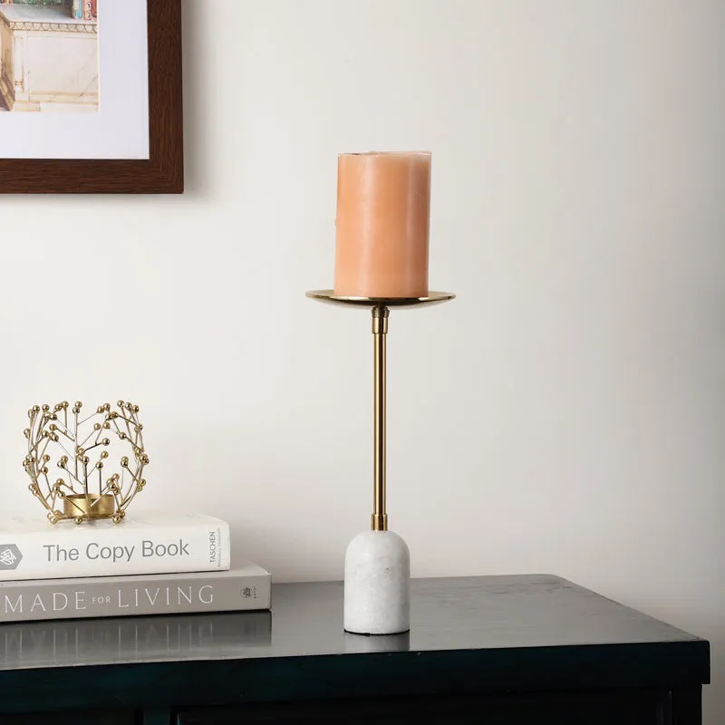 Advano Marble Candle Holder (Gold) - Big media 3