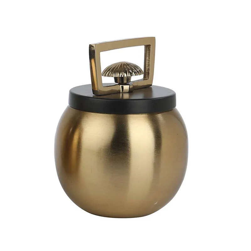 Jarrah Storage Jar (Gold & Black) - Small media 4