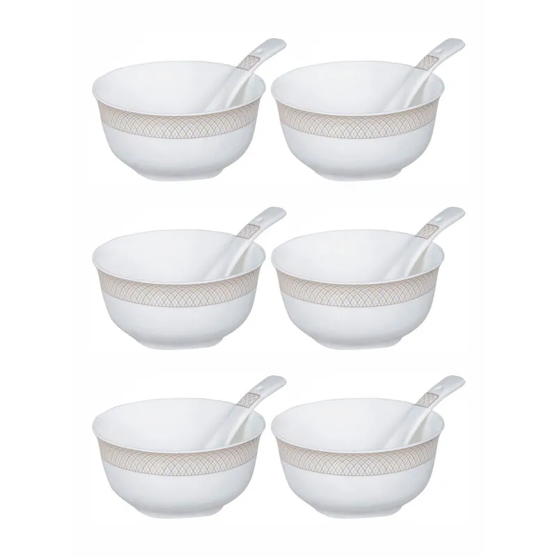 Ariel Serving Bowl With Spoon (280 ML) - Twelve Piece Set media 4
