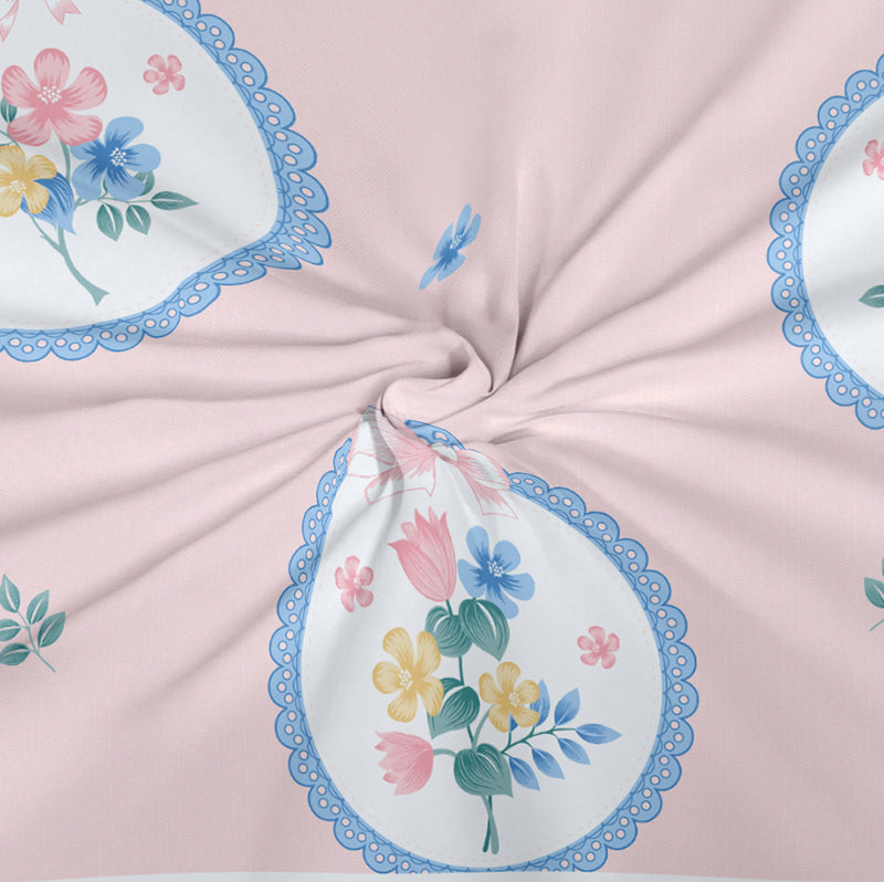 European Spring Floral Microfiber Microfiber Bedsheet - 151 GSM media 6