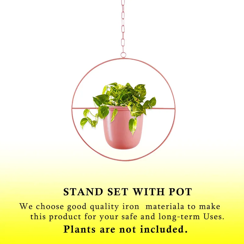 Metra Hanging Planter (Pink) - Set Of Two media 5