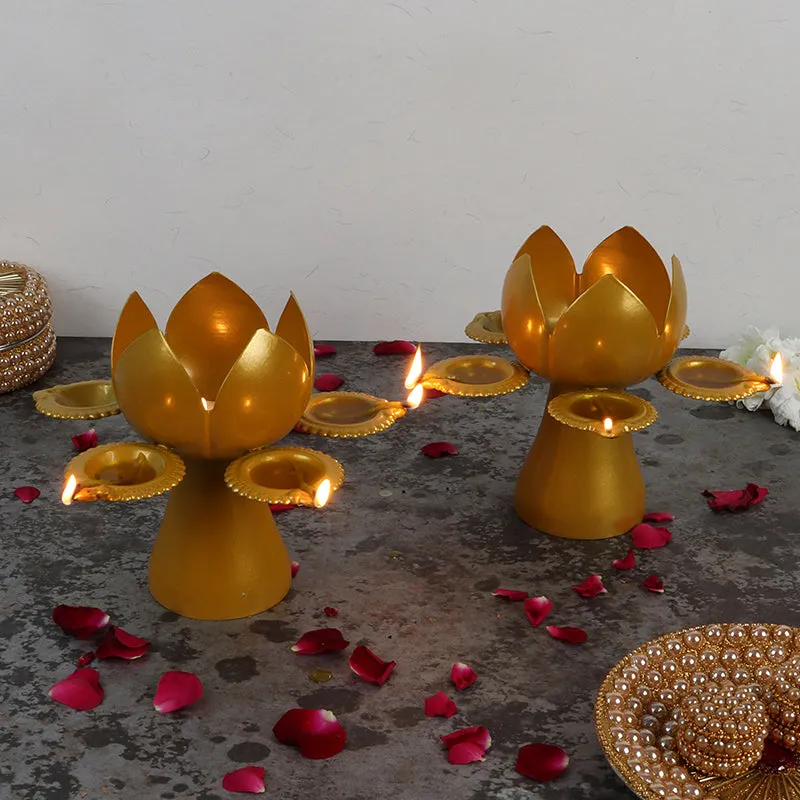Lotus Dream Candle Holder - Set Of Two media 7