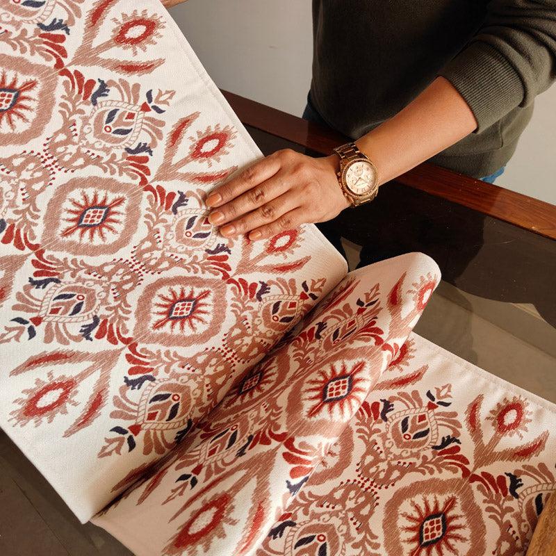 Ishtora Ethnic Poly Canvas Table Runner media 3