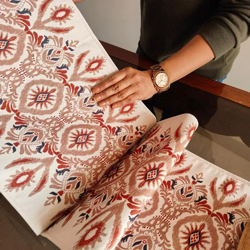 Ishtora Ethnic Poly Canvas Table Runner media 3