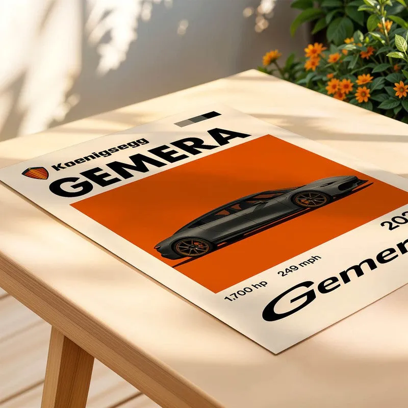Koenigsegg Gemera Wall Poster media 4