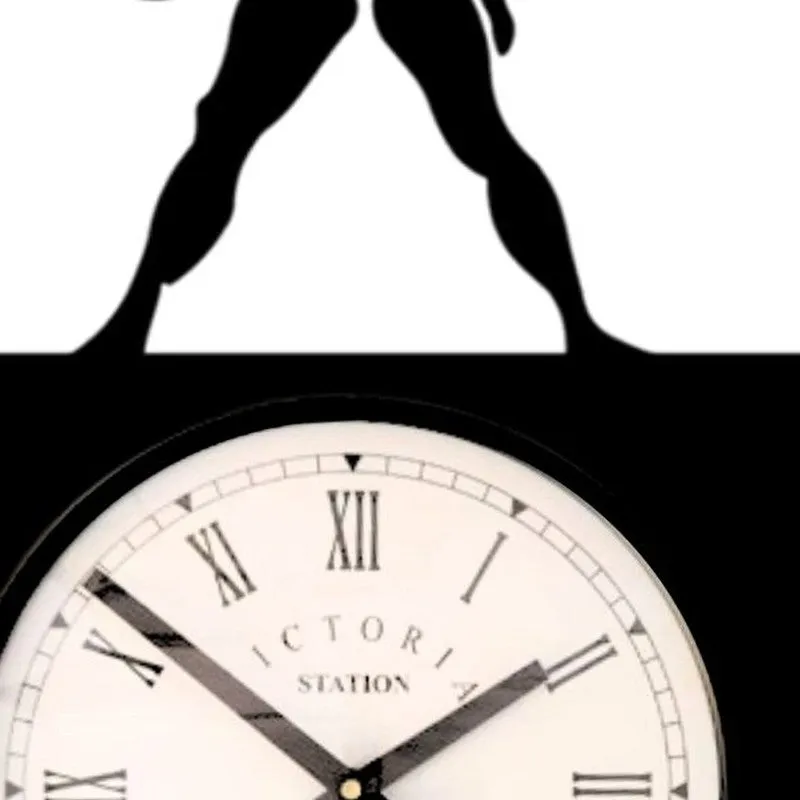 Libra Steel Analog Wall Clock - Black media 5
