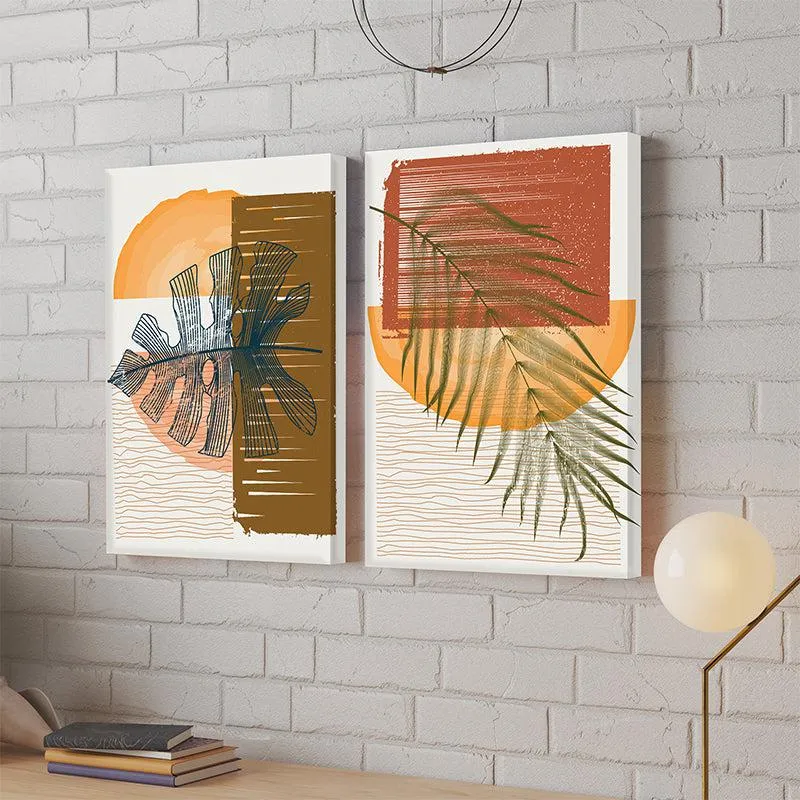 Aveta Abstract Wall Painting - Set Of Two media 1