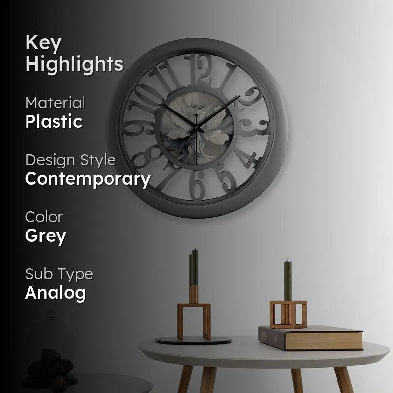 Margaux Grey Wall Clock media 2