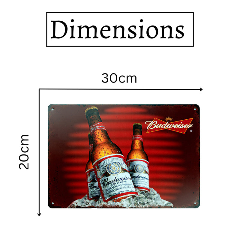 Budweiser On Ice Retro Metal Wall Accent media 7