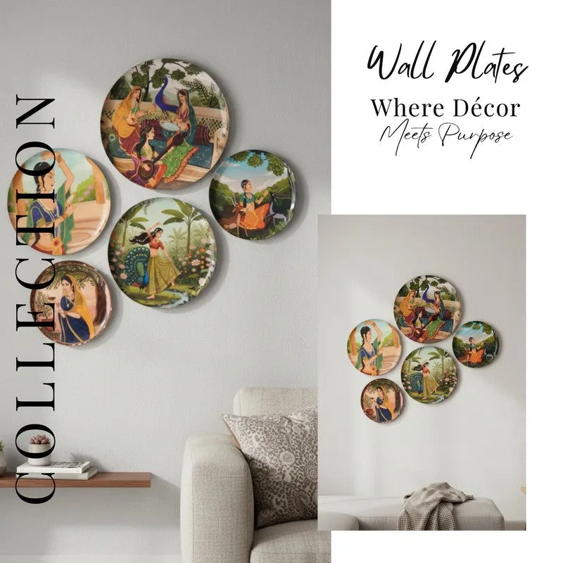 Royal Jharokha Wall Plates - Set of Five media 10