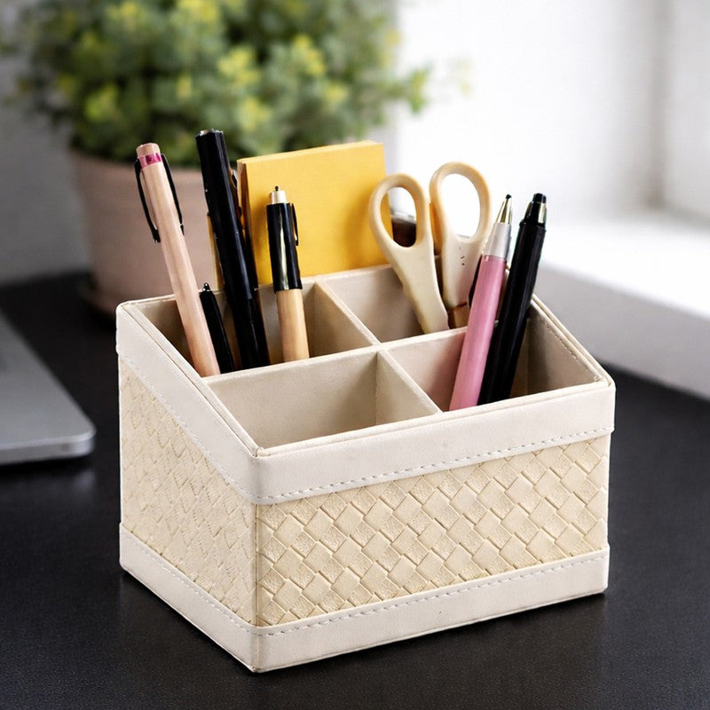 AarviDecor OfficeEase Faux Leather Desk Organizer media 4