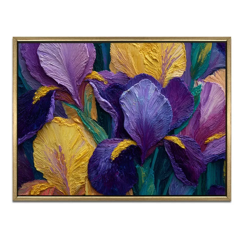 Royal Bloom Canvas Wall Painting With Frame media 3