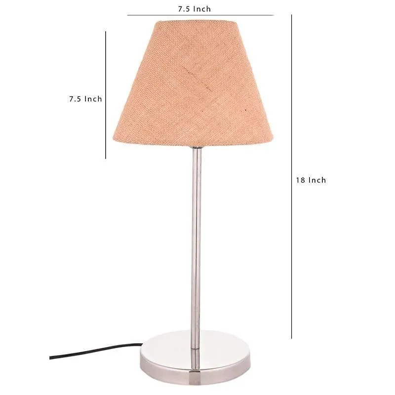 Classy Fabric Table Lamp - Beige media 5