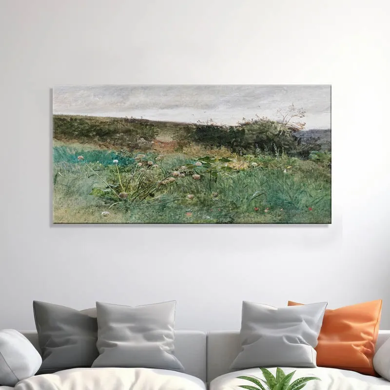 Gilded Waves Poly Canvas Wall Painting media 1
