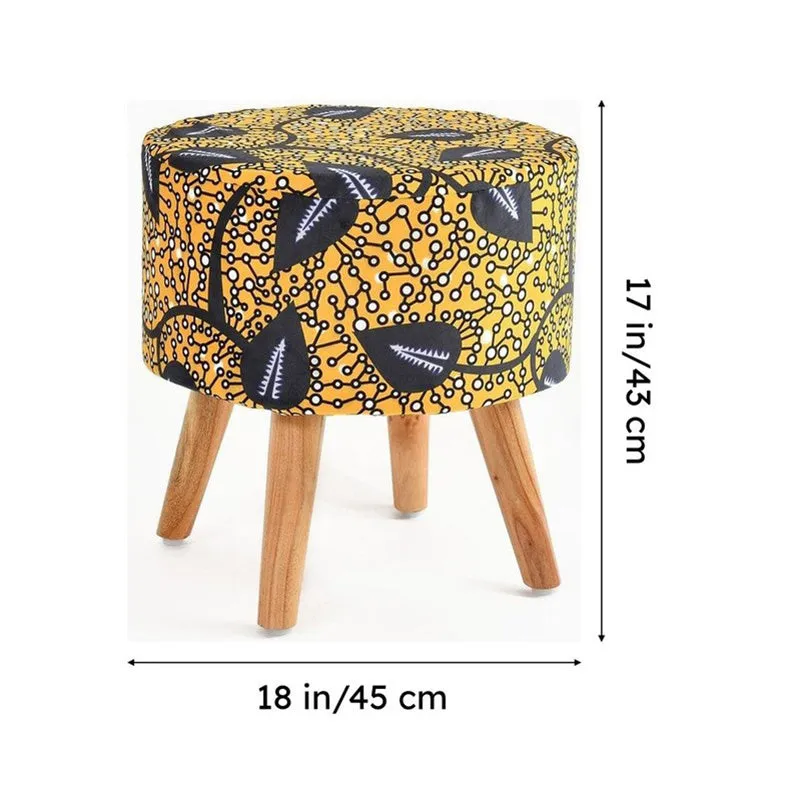 Leafora Abstract Ottoman - Multicolor media 8