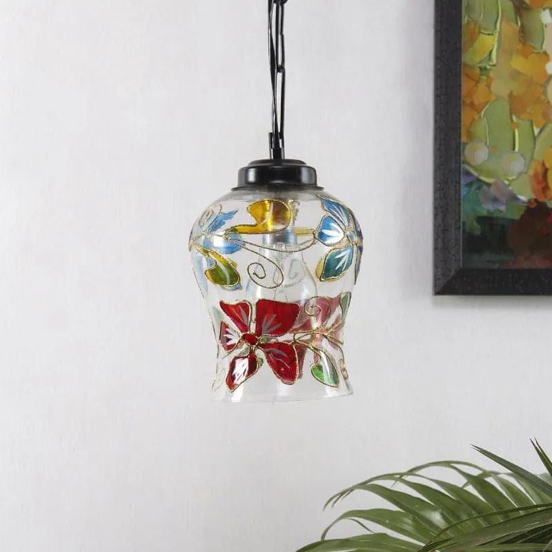 Senthora Flora Glass Ceiling Lamp media 3
