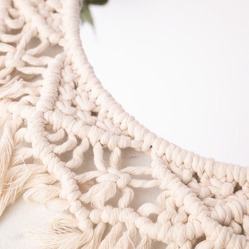 Vevian Macrame Wall Mirror media 4
