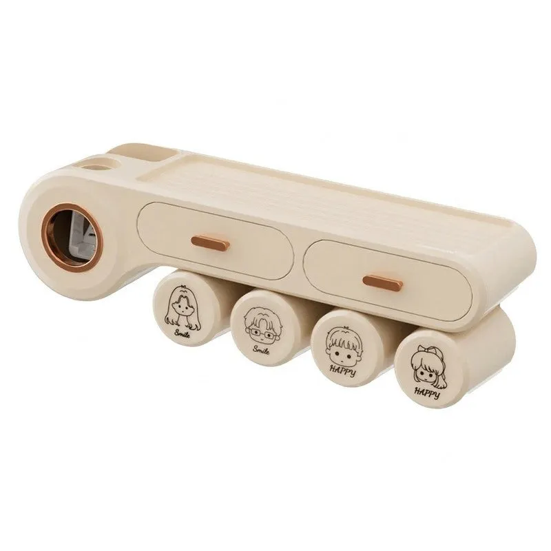 Rioware Bath Nest Plastic Bathroom Set - Beige media 3