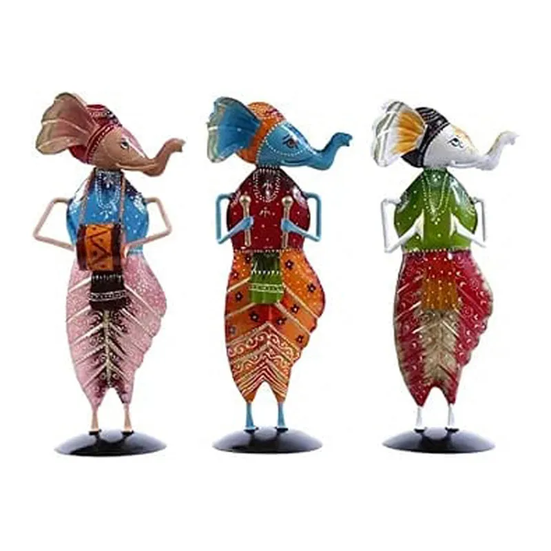 Ganesha Troupe Showpiece - Set Of Three media 4