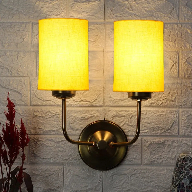 Lumoire Duo Metal Wall Lamp - Gold,Yellow media 1