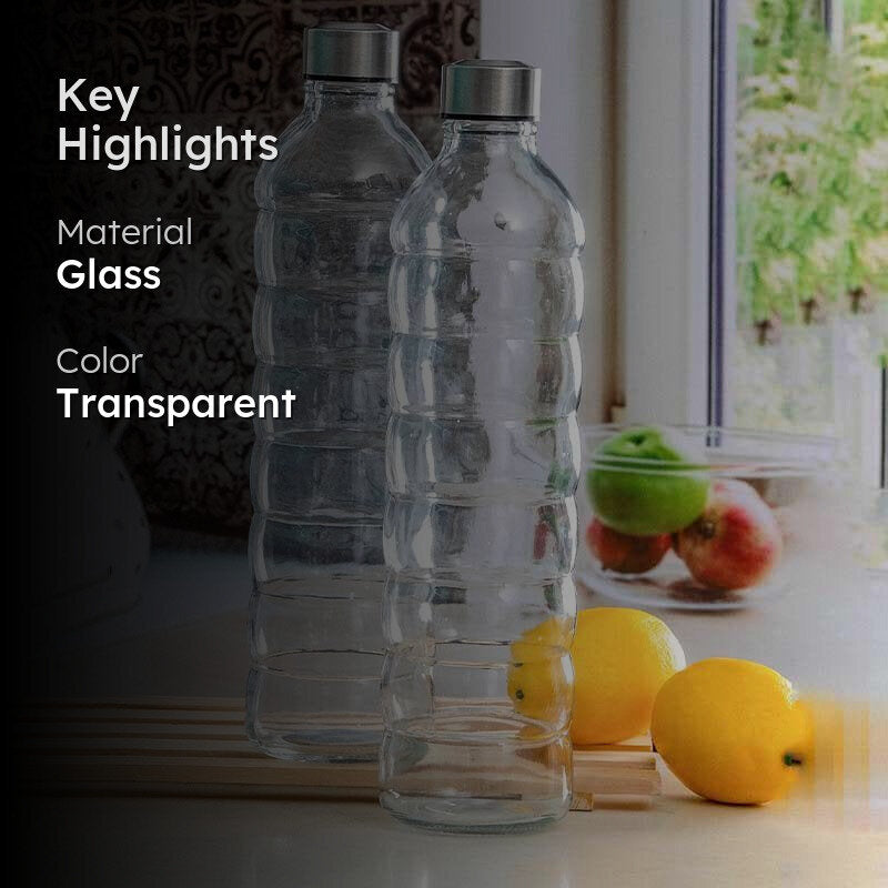 Verina Glass Bottle - Set of Two media 2