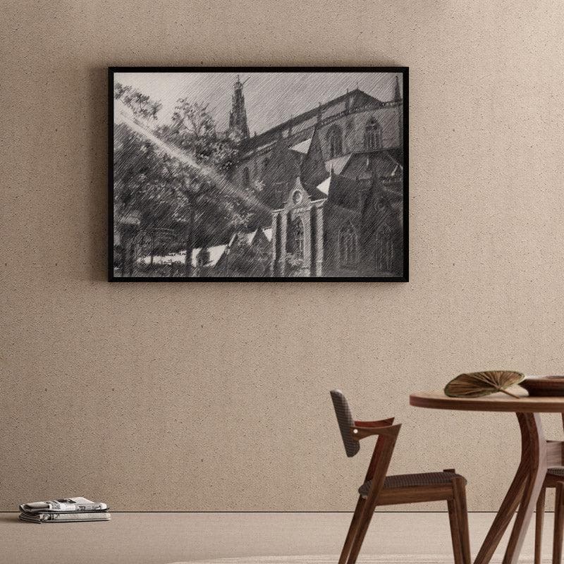 St.Bavo in Haarlem - Black Frame