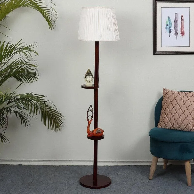 Lark Grace Floor Lamp With Shelf - Beige media 3