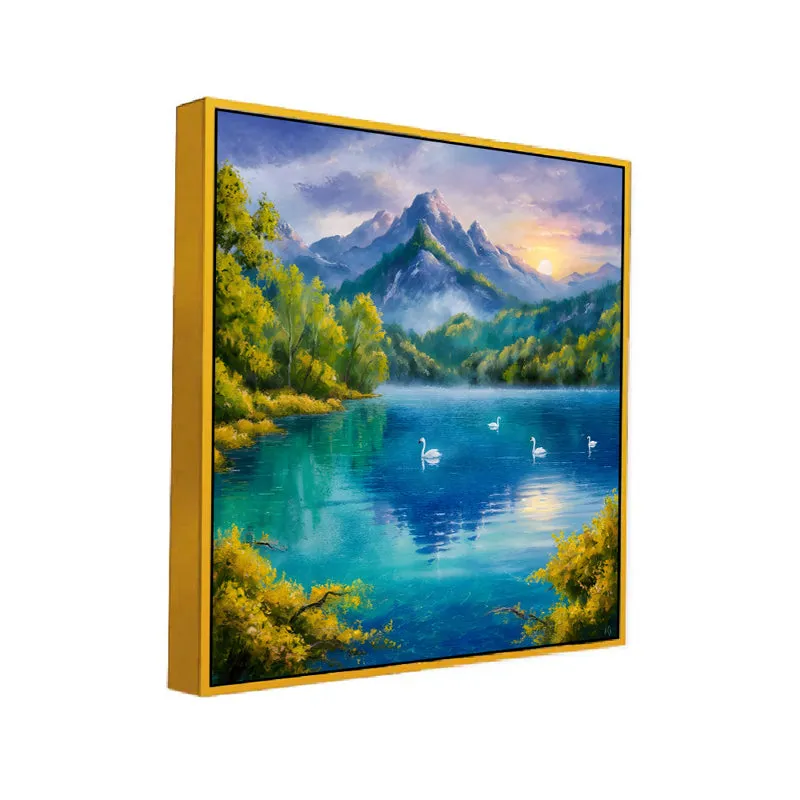 Serenity Of Water Canvas Wall Art With Frame media 3