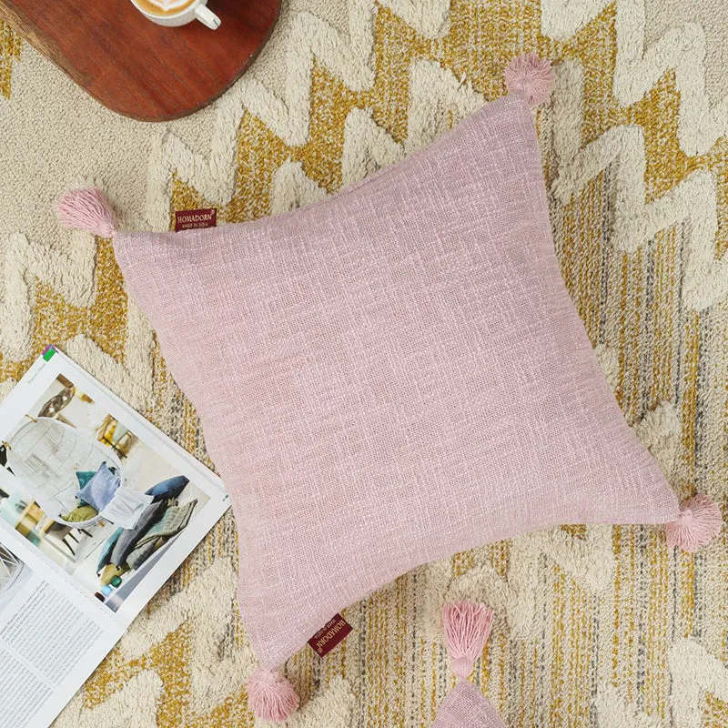 Claira Solid Cushion Cover (Lavender) - Set Of Two media 4