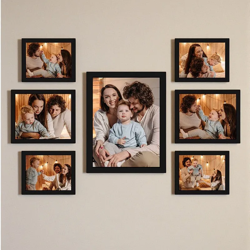 Freya Wooden Black Photo Frame - Set Of Seven media 1