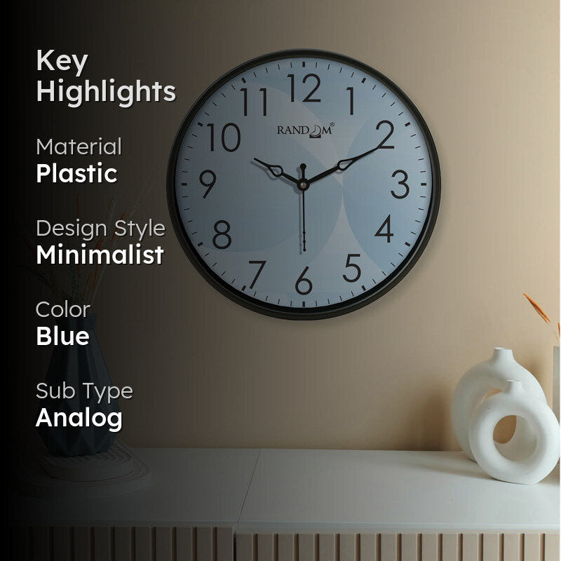 Merrick Sweep Silent Wall Clock media 2