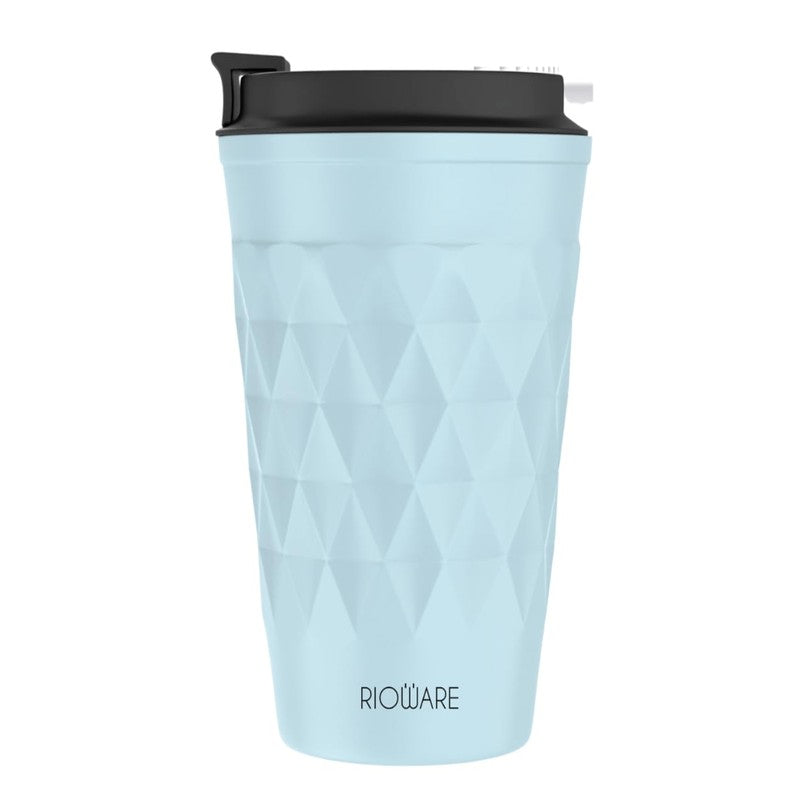 Rioware FacetSip Travel Stainless Steel Tumbler (350 ML) - Blue media 3