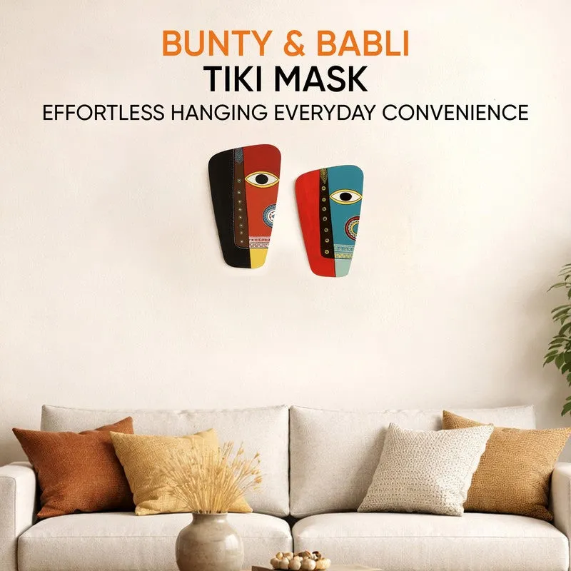 Bhupinder Mask Wooden Wall Accent - Set of Two media 4