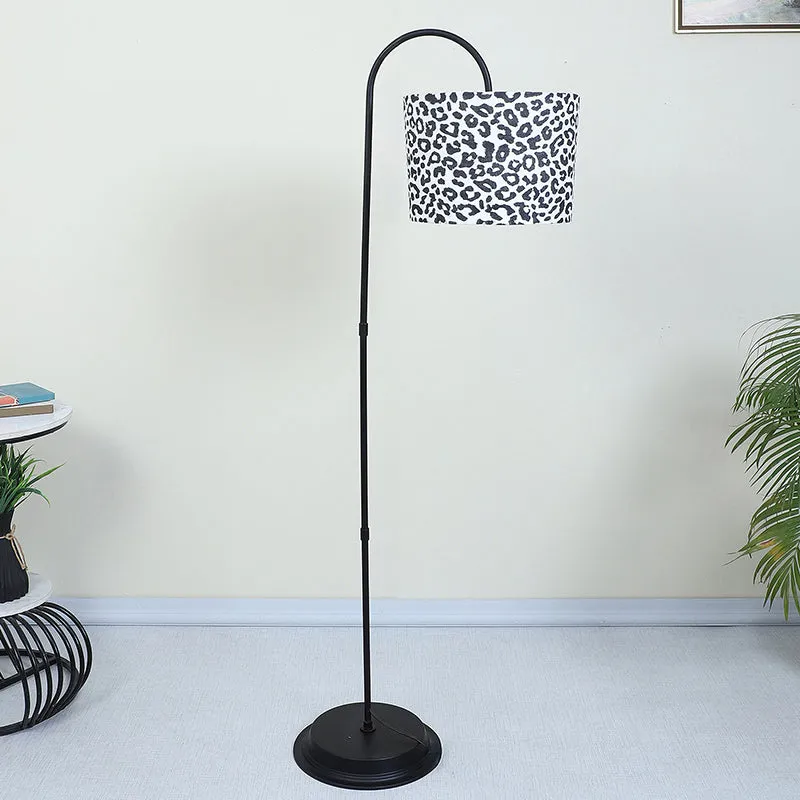 Leopard Hide Printed Arched Floor Lamp media 3