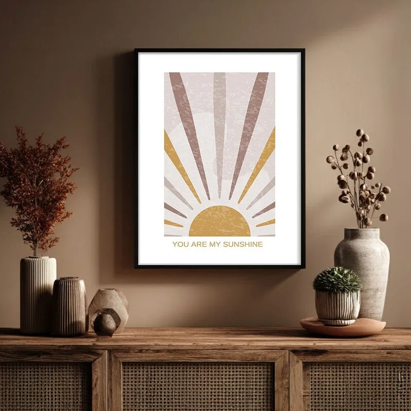 Bursting Sol Canvas Wall Painting With Black Frame media 6